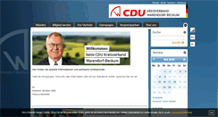Desktop Screenshot of cdu-kreis-waf.de