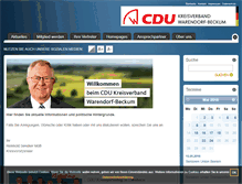 Tablet Screenshot of cdu-kreis-waf.de